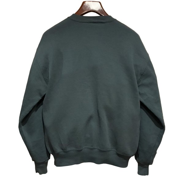 画像3: 90'ｓ【USA製】【RUSSELL】ラッセル 【ビンテージ】モスグリーン【無地】【クルーネック】前V スウェット【サイズM】 