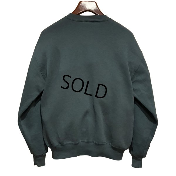 画像3: 90'ｓ【USA製】【RUSSELL】ラッセル 【ビンテージ】モスグリーン【無地】【クルーネック】前V スウェット【サイズM】 