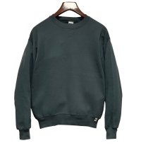 90'ｓ【USA製】【RUSSELL】ラッセル 【ビンテージ】モスグリーン【無地】【クルーネック】前V スウェット【サイズM】 