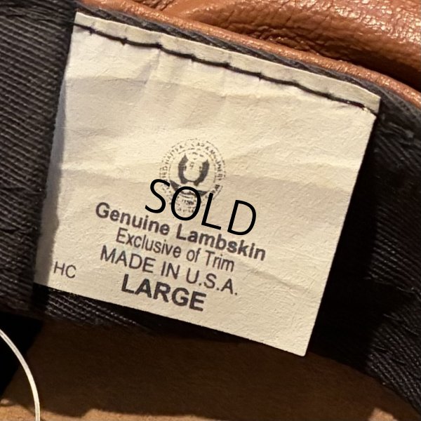 画像2: USA製【ビンテージ】【ライトブラウン】レザー【キャスケット】【サイズL】 