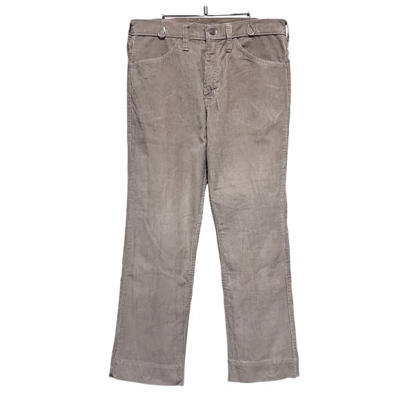 画像1: ~80's【USA製】ビンテージ SCOVILL【ベージュ】ブーツカットパンツ【コーデュロイパンツ】【32×35】 