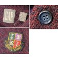画像2: 90's~【ビンテージ】【オールドギャップ】【GAP】【ワインマーブル×アーガイル】【ヘンリーネックセーター】ウールセーター【サイズXL】<br> (2)