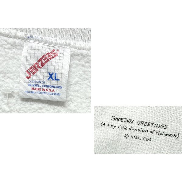 画像3: 90's【USA製】JERZEES ジャージーズ【ビンテージ】【Just because~】プリント【白】スウェット【サイズXL】 