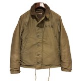 40's【ビンテージ】【米軍実物】【U.S.NAVY】【N-1】【デッキジャケット】【US40程度】 