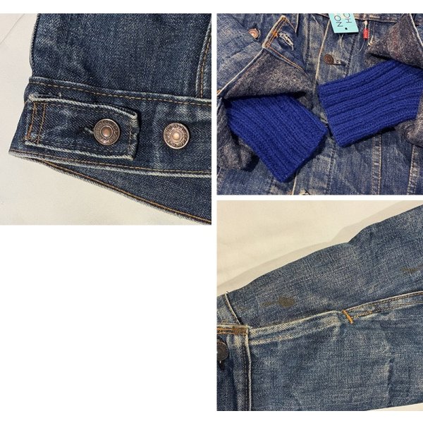 画像3: 70’s【USA製】ビンテージ【LEVI'S】【リーバイス】【70505】トロイミルズ社製 ブランケット裏地付き【デニムジャケット】【US42】 
