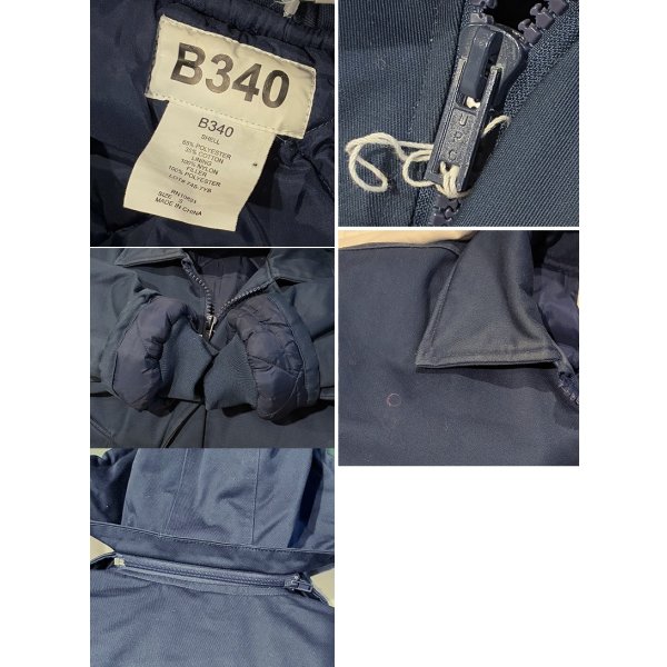 画像2: 程度良好!!【ビンテージ】【B340】Pilot パイロット【紺】フード付き【中綿入りジャケット】【サイズS】 