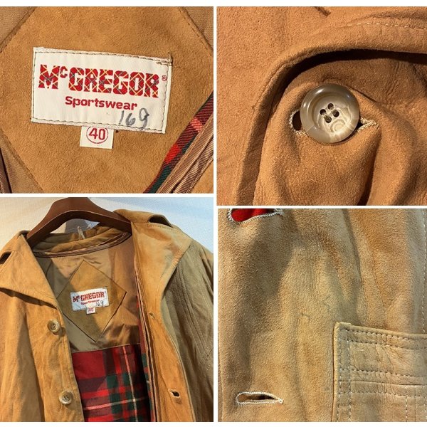 画像2: 〜80’s【ビンテージ】【McGREGOR】マクレガー ライナー付き【キャメル】スエードジャケット【US40】 