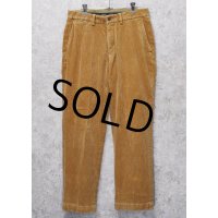 ビンテージ【ラルフローレン】POLO RALPH LAUREN【preston pant】プレストンパンツ【ライトブラウン】【コーデュロイパンツ】【31×30】 