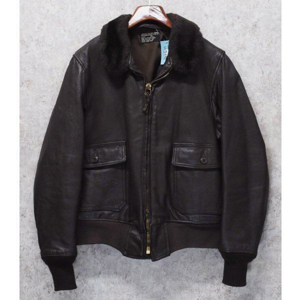 画像1: 70's【米軍実物】【ビンテージ】【U.S.NAVY】BRILL BROS製【G-1 MIL-J-7823D】【フライトジャケット】【US44】 