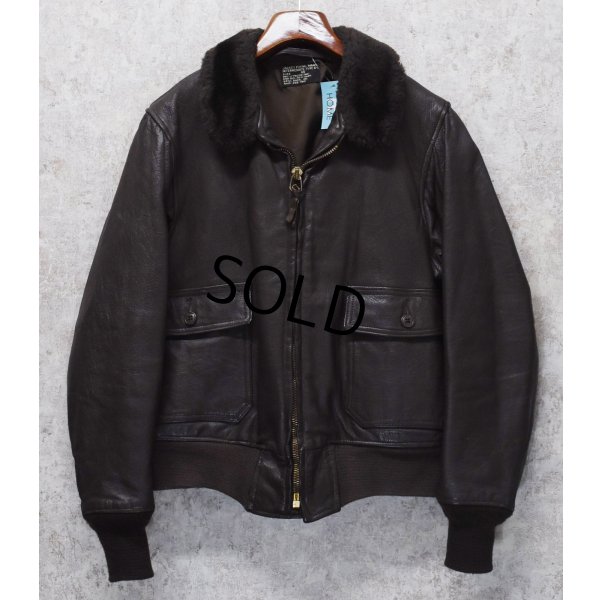 画像1: 70's【米軍実物】【ビンテージ】【U.S.NAVY】BRILL BROS製【G-1 MIL-J-7823D】【フライトジャケット】【US44】 