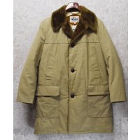 程度良好!!【70’s】ビンテージ【ウールリッチ】WOOLRICH【襟ボア】【タンカラー】【コート】【US40】 
