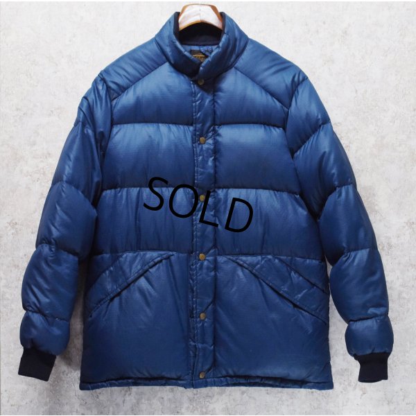 画像1: 80s~【ビンテージ】【Eddie Bauer】【エディーバウアー】【青】リップストップ【ダウンジャケット】【サイズＸＬ程度】 