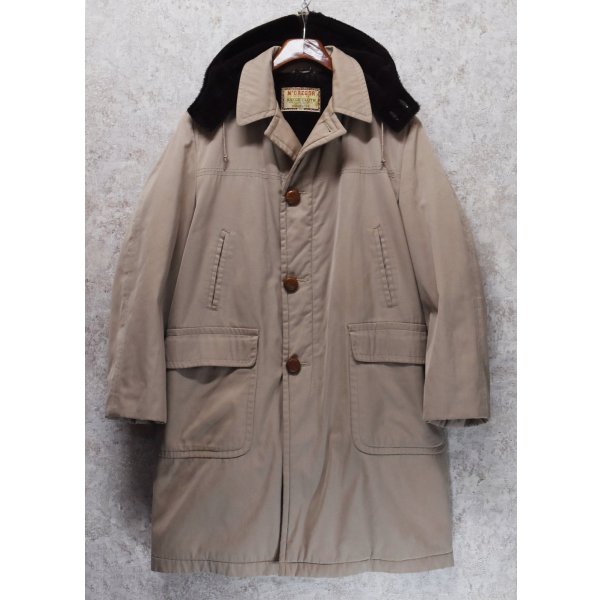 画像1: 70's【ビンテージ】【McGREGOR】マクレガー【RANGECLOTH】【ベージュ】フード付き【ロングコート】【ＵＳ４２】 