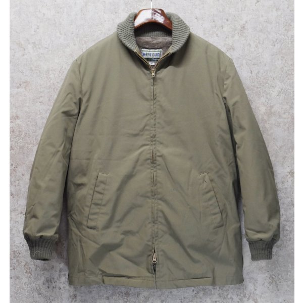 画像1: 〜80's【USA製】【ビンテージ】【MAINE GUIDE】【ベージュ】裏地ボア【ファラオコート】【US38】 