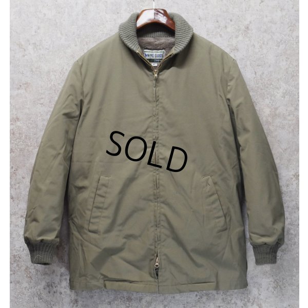 画像1: 〜80's【USA製】【ビンテージ】【MAINE GUIDE】【ベージュ】裏地ボア【ファラオコート】【US38】 