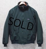 程度良好!! 90's【USA製】 ビンテージ【パタゴニア】patagonia ナイロン【緑×チャコール】【シェルドシンチラジャケット 】【裏フリースブルゾン】【サイズM】 