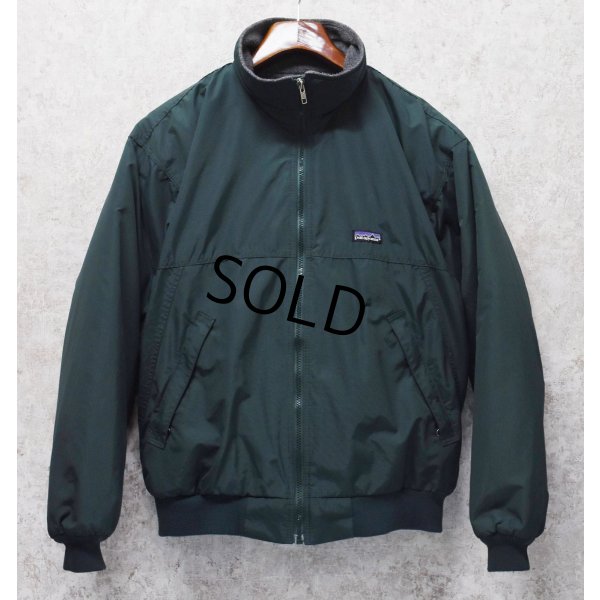 画像1: 程度良好!! 90's【USA製】 ビンテージ【パタゴニア】patagonia ナイロン【緑×チャコール】【シェルドシンチラジャケット 】【裏フリースブルゾン】【サイズM】 