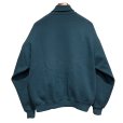 画像3: 90's【USA製】【RUSSELL】ラッセル 【ビンテージ】ターコイズ 前V【無地】【タートルネックスウェット】【サイズL】<br> (3)