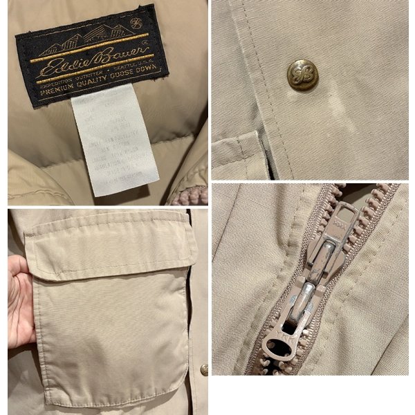 画像2: 80’ｓ USA製【ビンテージ】【エディーバウアー】【Eddie Bauer】【フード付き】ダウンコート サイズＸＬ 