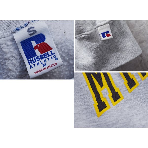 画像2:  90's~【メキシコ製】【RUSSELL】ラッセル 【ビンテージ】【グレー】MT.CARMEL【カルメル山】前Vスウェット【サイズM】 