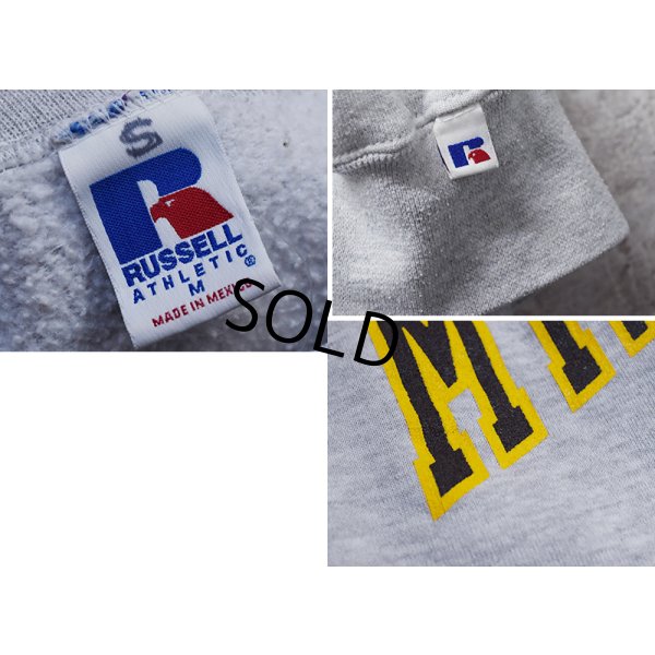 画像2:  90's~【メキシコ製】【RUSSELL】ラッセル 【ビンテージ】【グレー】MT.CARMEL【カルメル山】前Vスウェット【サイズM】 