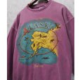 画像1: 90's【USA製】【ビンテージ】アラスカ ALASKA【赤ピンク】袖サーマル【スウェット】【サイズＬ】<br> (1)