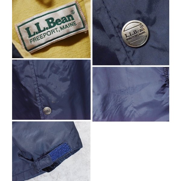画像2: 80's~ ビンテージ【L.L.Bean】LLビーン【紺】【コーチジャケット】【ジャケット】ナイロンジャケット【サイズM程度】 