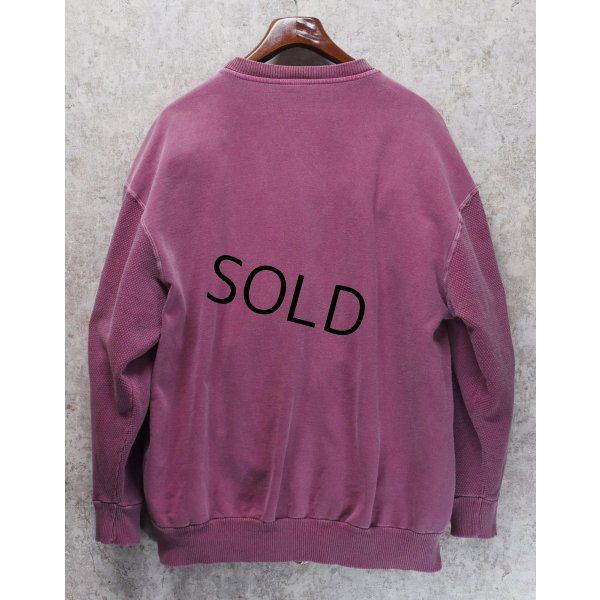 画像4: 90's【USA製】【ビンテージ】アラスカ ALASKA【赤ピンク】袖サーマル【スウェット】【サイズＬ】 