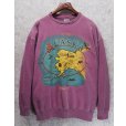 画像3: 90's【USA製】【ビンテージ】アラスカ ALASKA【赤ピンク】袖サーマル【スウェット】【サイズＬ】<br> (3)