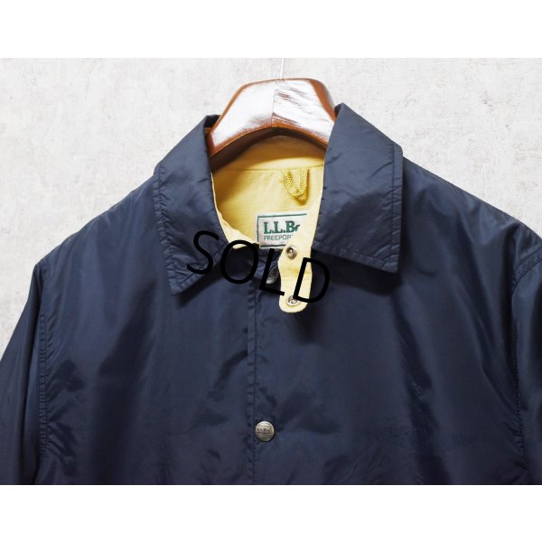 画像3: 80's~ ビンテージ【L.L.Bean】LLビーン【紺】【コーチジャケット】【ジャケット】ナイロンジャケット【サイズM程度】 