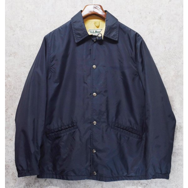 画像1: 80's~ ビンテージ【L.L.Bean】LLビーン【紺】【コーチジャケット】【ジャケット】ナイロンジャケット【サイズM程度】 