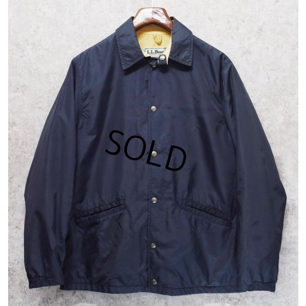 画像1: 80's~ ビンテージ【L.L.Bean】LLビーン【紺】【コーチジャケット】【ジャケット】ナイロンジャケット【サイズM程度】 