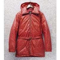 〜80’ｓ【ビンテージ】【ALPINE DESIGN】【アルパインデザイン】【ベルト付き】赤ピンク【ダウンコート】【サイズM】 