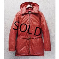〜80’ｓ【ビンテージ】【ALPINE DESIGN】【アルパインデザイン】【ベルト付き】赤ピンク【ダウンコート】【サイズM】 