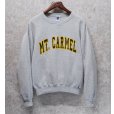 画像1:  90's~【メキシコ製】【RUSSELL】ラッセル 【ビンテージ】【グレー】MT.CARMEL【カルメル山】前Vスウェット【サイズM】<br> (1)