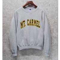  90's~【メキシコ製】【RUSSELL】ラッセル 【ビンテージ】【グレー】MT.CARMEL【カルメル山】前Vスウェット【サイズM】 