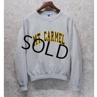  90's~【メキシコ製】【RUSSELL】ラッセル 【ビンテージ】【グレー】MT.CARMEL【カルメル山】前Vスウェット【サイズM】 