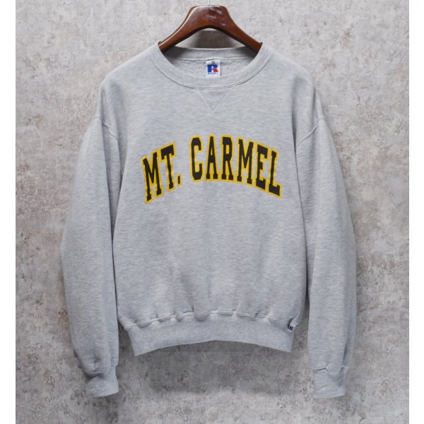 画像1:  90's~【メキシコ製】【RUSSELL】ラッセル 【ビンテージ】【グレー】MT.CARMEL【カルメル山】前Vスウェット【サイズM】 