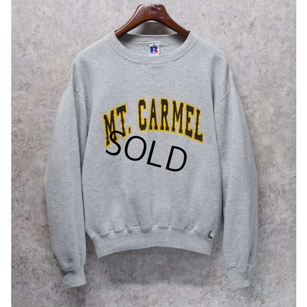 画像1:  90's~【メキシコ製】【RUSSELL】ラッセル 【ビンテージ】【グレー】MT.CARMEL【カルメル山】前Vスウェット【サイズM】 