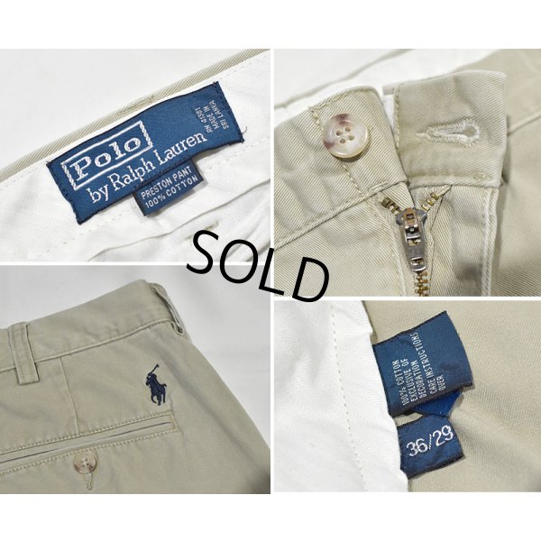 画像2: 【ラルフローレン】POLO RALPH LAUREN 【ビンテージ】【Prospect Pant】プロスペクトパンツ【ベージュ】【コットンパンツ】【36×29】 