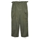 【60's】【米軍実物】【ビンテージ】 【U.S.ARMY】1st【初期型】ノンリップ【ジャングルファティーグパンツ】【M-R】 