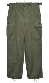 【60's】【米軍実物】【ビンテージ】 【U.S.ARMY】1st【初期型】ノンリップ【ジャングルファティーグパンツ】【M-R】 