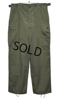 【60's】【米軍実物】【ビンテージ】 【U.S.ARMY】1st【初期型】ノンリップ【ジャングルファティーグパンツ】【M-R】 