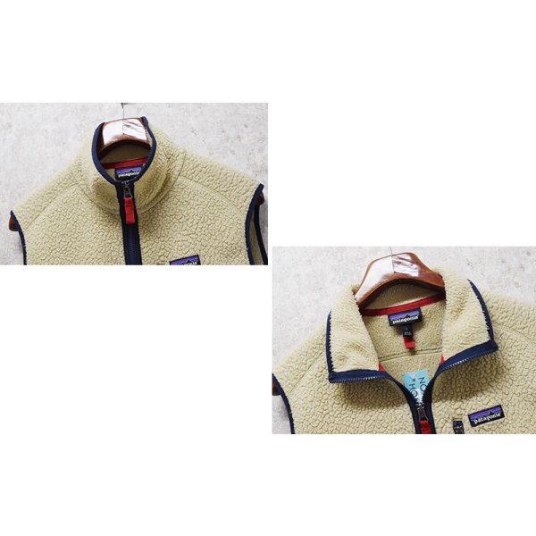 画像3: ビンテージ【パタゴニア】【patagonia】ベージュ【レトロパイルベスト】【フリースベスト】【サイズL】 