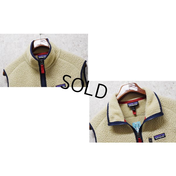 画像3: ビンテージ【パタゴニア】【patagonia】ベージュ【レトロパイルベスト】【フリースベスト】【サイズL】 