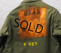 【70's】【米軍実物】【U.S.NAVY】 【アルファ製】ステンシル入り【A-2】デッキジャケット【サイズM】 