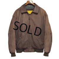 〜00’ｓ【ビンテージ】【Timberland】ティンバーランド【ブラウン】ヌバックレザー【カウハイド】【オールレザージャケット】【ジップアップブルゾン】【サイズL】 