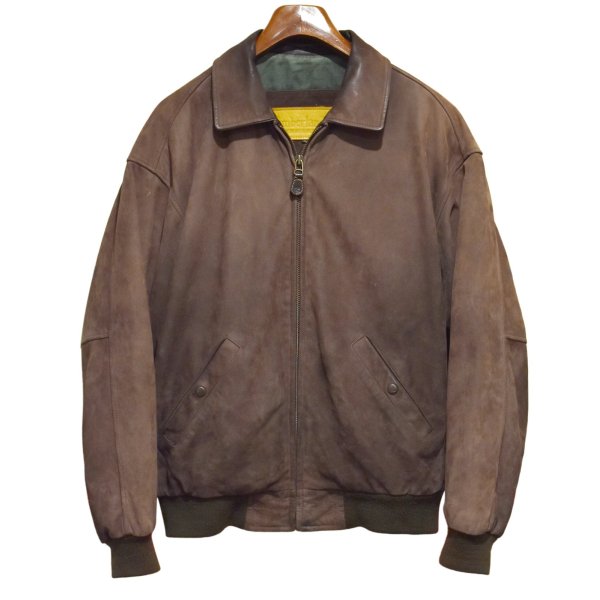 画像1: 〜00’ｓ【ビンテージ】【Timberland】ティンバーランド【ブラウン】ヌバックレザー【カウハイド】【オールレザージャケット】【ジップアップブルゾン】【サイズL】 
