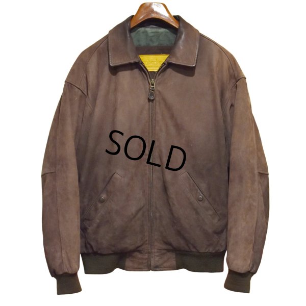 画像1: 〜00’ｓ【ビンテージ】【Timberland】ティンバーランド【ブラウン】ヌバックレザー【カウハイド】【オールレザージャケット】【ジップアップブルゾン】【サイズL】 