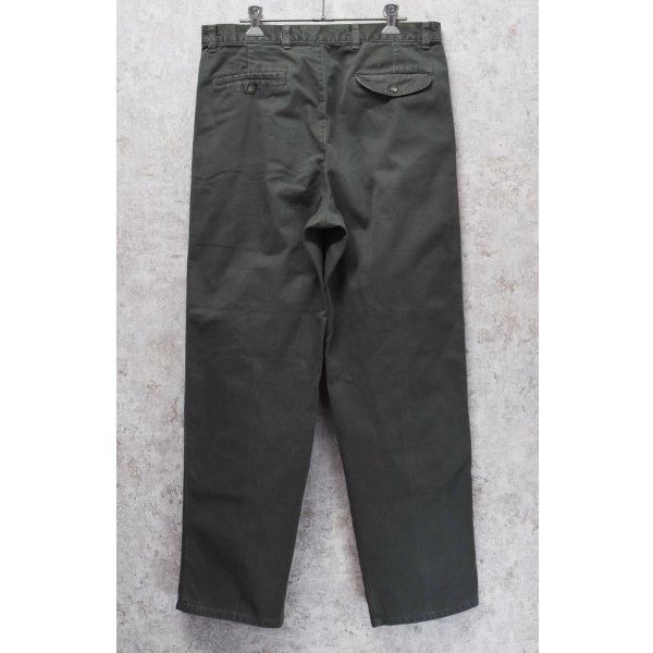 画像5: 【ビンテージ】【BOSTON BAY】ボストンベイ【オリーブグリーン】2タック 【コットンパンツ】【34ｘ30】 